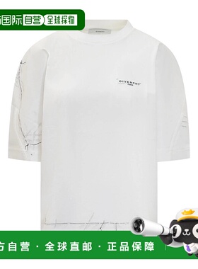 香港直邮GIVENCHY 女士T恤 BW70FGP75M100 AW2025 白色