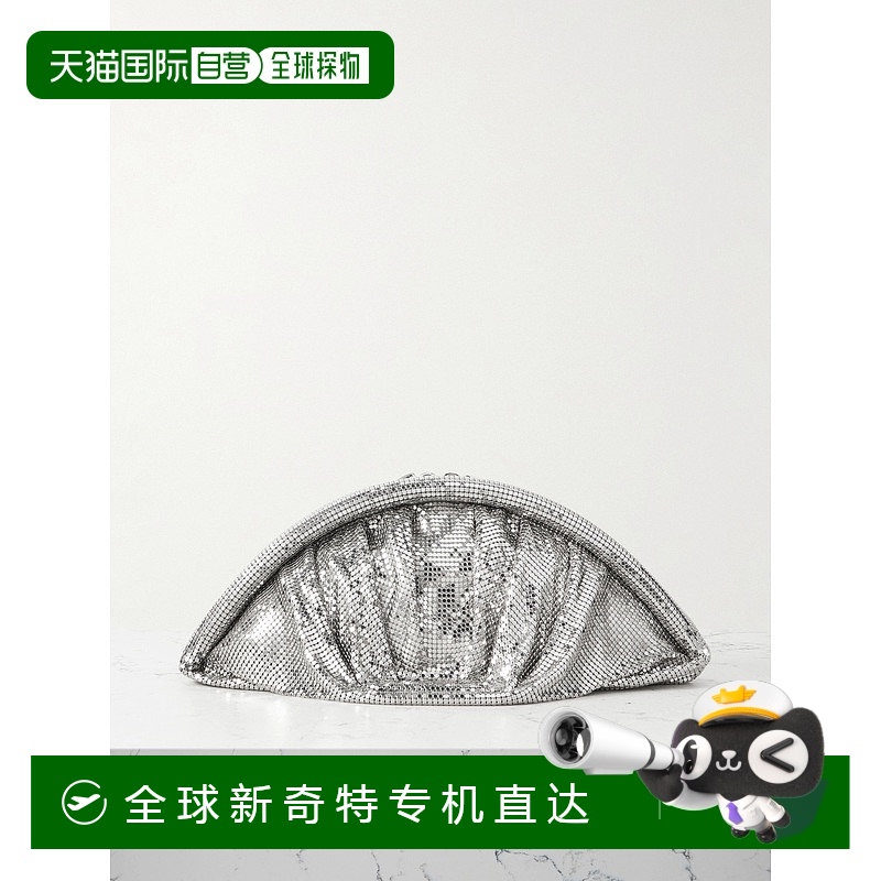 1h可退 香港直邮Rabanne 女士 Mesh Evening 手拿包 25PSS0497MET