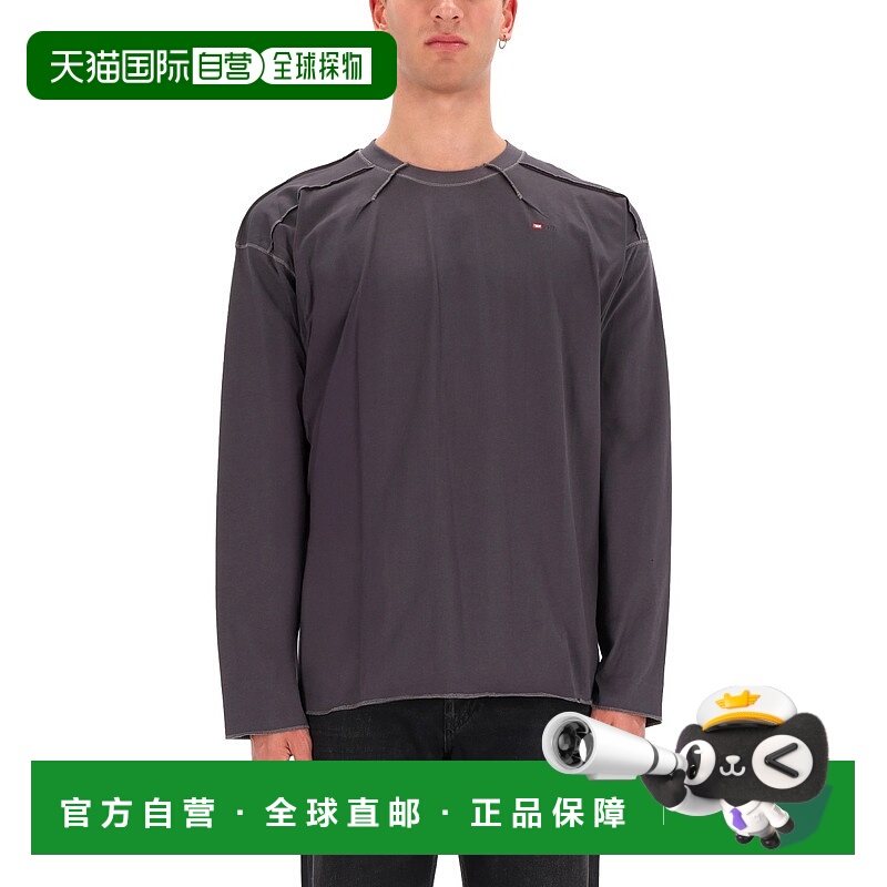 1h可退 香港直邮DIESEL 男士T恤 A194640NIAX93R AW2025 灰色 T-S
