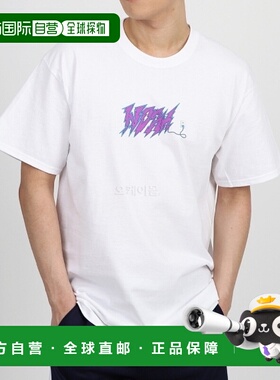 韩国直邮NOAH T187SS24 白色纯棉圆领T恤潮流穿搭时尚透气高级感