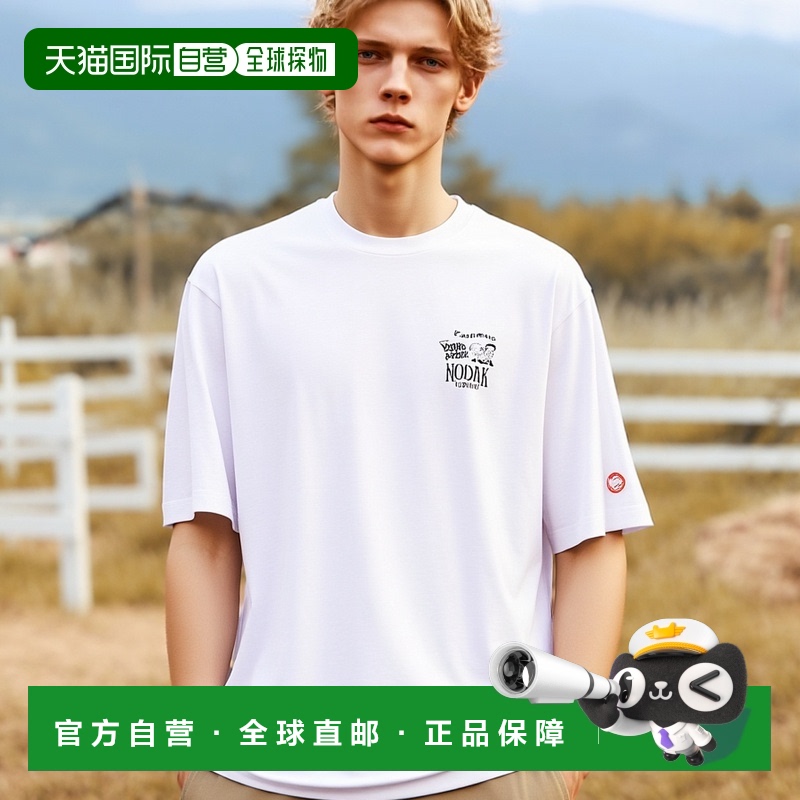 韩国直邮KODAK正品新款美式校园时尚运动男款T恤K4223LRS39WHT