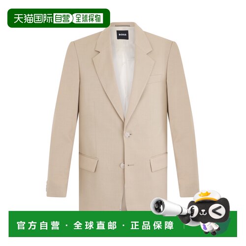 欧洲直邮BOSS 男士西服 50562362286 SS2026 卡其色 Single-breas