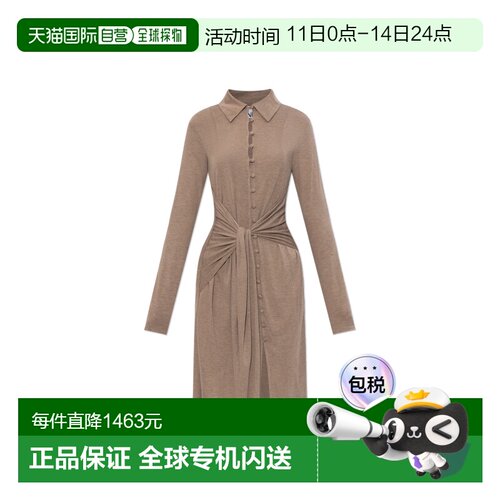 香港直邮GANNI 女士连衣裙 A10304641269903P SS2026 棕色 Dress