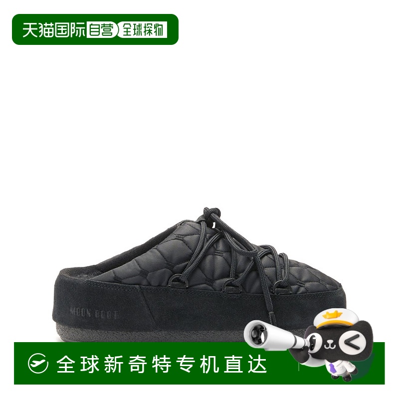 1h可退 香港直邮MOON BOOT 男士拖鞋 14602600001 SS2024 黑色