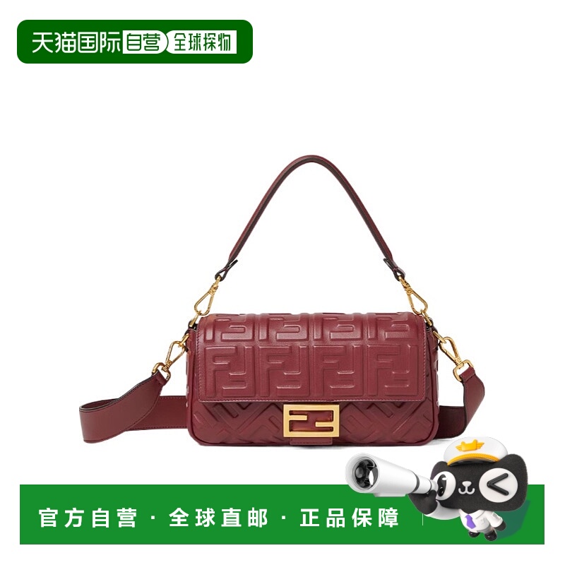 1h可退 香港直邮FENDI 女士斜挎包 8BR600AT57F1CGF CO 红色 Bagu