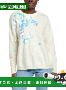 自营 autumn cashmere秋季羊绒排扣羊绒毛衣-白色 美国奥莱直发