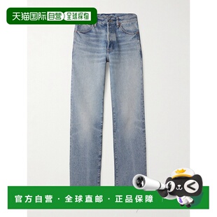 Laurent Saint 圣罗兰 女士 1h可退 低腰直筒牛仔裤 香港直邮潮奢