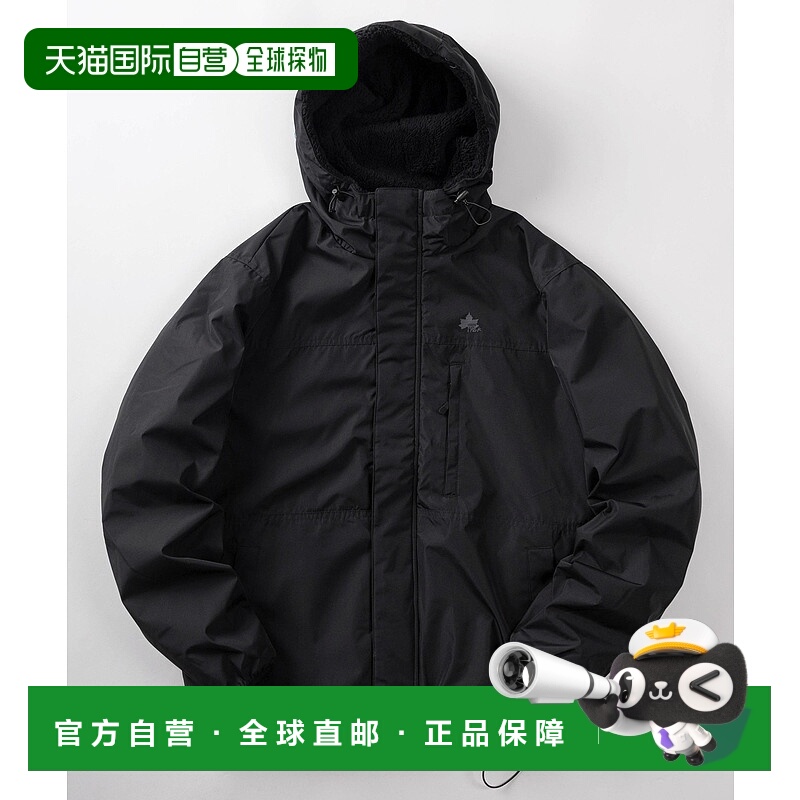 1h可退 日本直邮LOGOS 男女同款 裏起毛 防风防水半拉链山系夹克