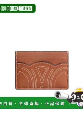 香港直邮CELINE 女士钱包 10M873BFV04LU AW2025 棕色 绗缝卡夹