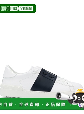 香港直邮valentino 华伦天奴 男士 白色皮质开口运动鞋 7Y2S0830B
