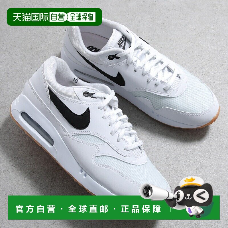 日本直邮耐克 Air Max 1 高尔夫 FN0697-100 男士低帮无钉鞋（白/图片