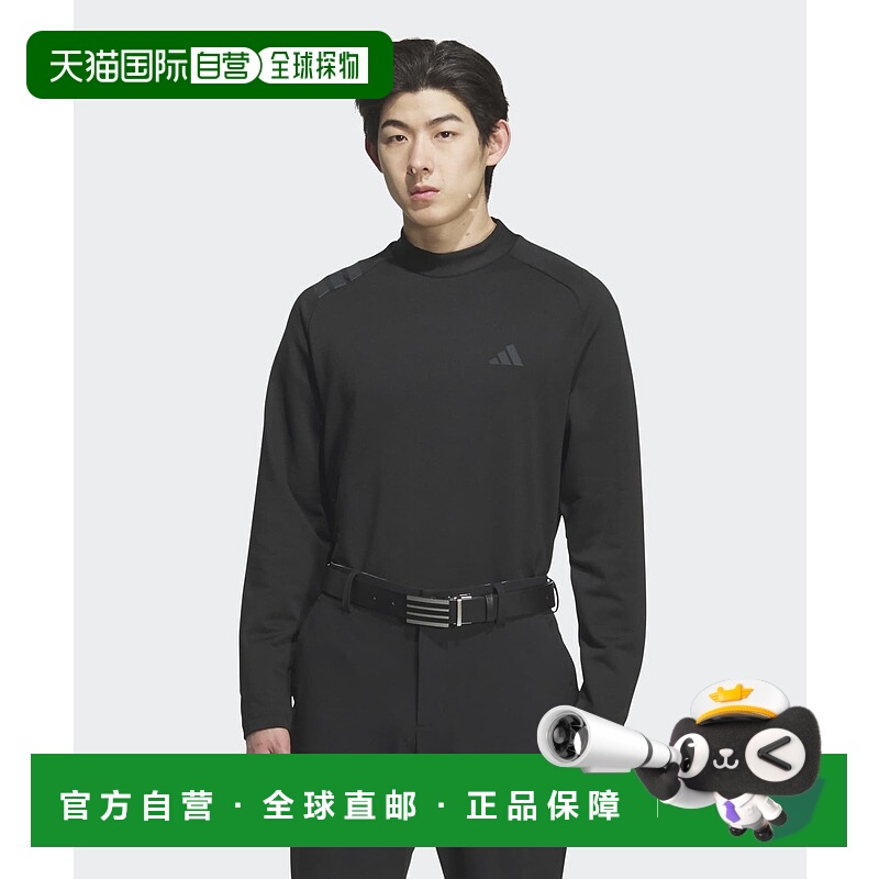 1h可退 日本直邮adidas 男装 COLD.RDY保暖 半高领长袖POLO衫 修