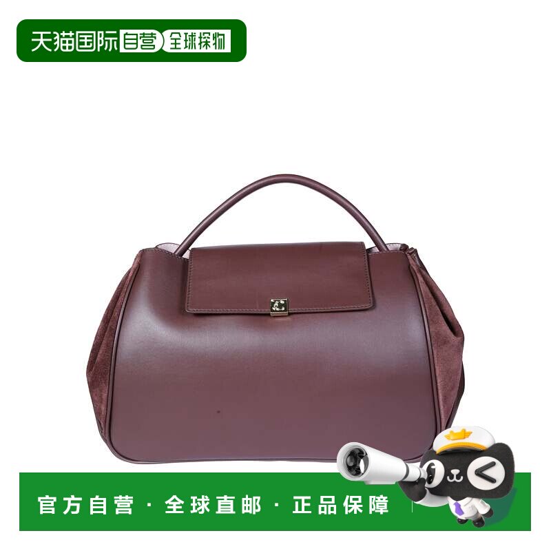 自营coccinelle勃艮第绒面革装饰单肩包-勃艮第 美国奥莱直发图片