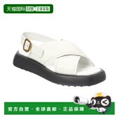 美国奥莱直发新款 自营 Gomma皮革凉鞋 白色 tod sTOD