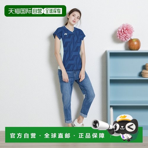 日本直邮YONEX尤尼克斯运动衬衫羽毛球服比赛短袖上衣T恤POLO衫新