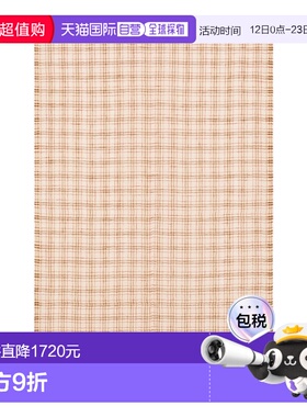 香港直邮Salvatore Ferragamo 亚麻格子披肩 520137