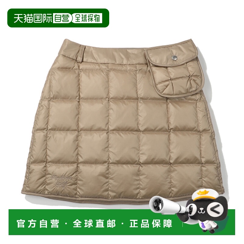 韩国直邮MALBON GOLF 女士运动半身裙M4422PSK32BEI SQUARE QUILTI