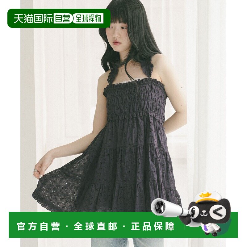 日本直邮Heather 女士 蕾丝围裙风迷你连衣裙 679988吊带