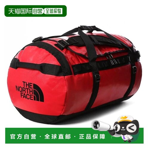 自营欧洲直邮THE NORTH FACE北面 Base Camp男士红色/黑色旅行袋