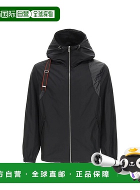 香港直邮ALEXANDER MCQUEEN 男士户外冲锋衣 662324QRR211000BLAC