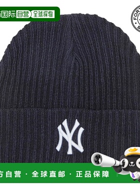 日本直邮47brand MLB 纽约洋基队 Harbor 罗纹编织翻边针织帽 男