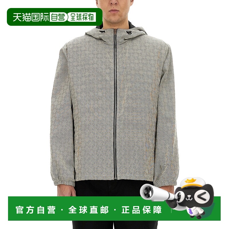 1h可退 香港直邮GIVENCHY 男士外套 BM011315U8 CO 灰色纪梵希