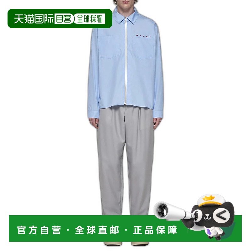 香港直邮MARNI 男士衬衫 CUMU0297P0USCT88L2B50 CO 蓝色