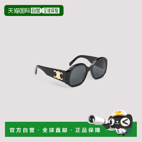 香港直邮CELINE 女士眼镜 4S305CPLB38NO AW2024 黑色 Triomphe X