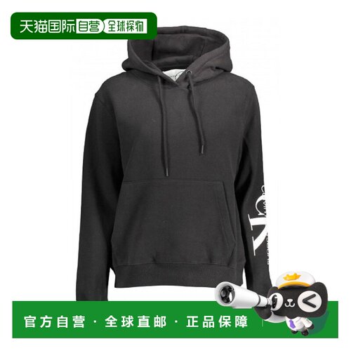 香港直邮CALVIN KLEIN 女士卫衣 J20J220949BEH AW2022 黑色