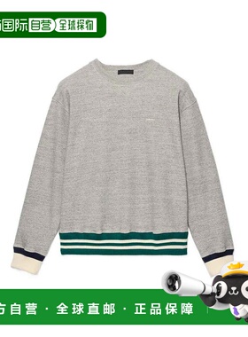 香港直邮PRADA 男士针织衫 UJL17D19CJSOOOF0031GREY AW2025