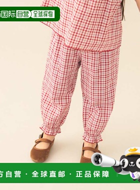 1h可退 日本直邮BEAMS mini 儿童 格纹休闲裤（90-130cm） 452301