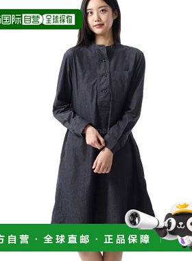 韩国直邮Margaret Howell MHL 无领摆摆连衣裙 - 炭灰色 (WHDR051