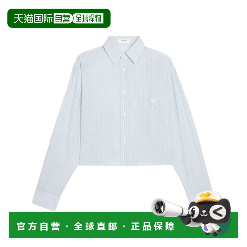 香港直邮CELINE 女士衬衫 2C8370771GAQ4 AW2025 蓝色