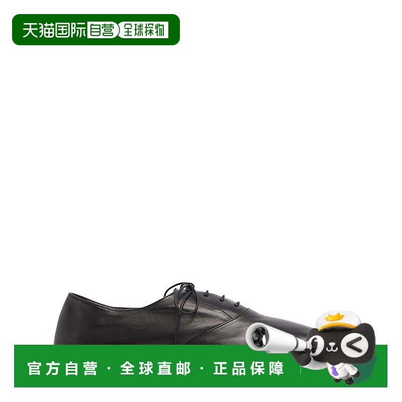 香港直邮The Row 女士 10毫米Awar皮革系带鞋 black黑色 舒适时尚