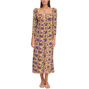 【美国奥莱】直发 RHODE Phoenix 中长连衣裙 - 黄色