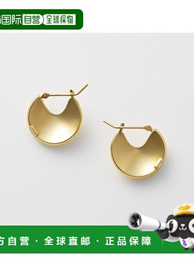 日本直邮日潮 agete 阿卡朵K18YG钻石耳钉黄色 均码耳环珠宝简约