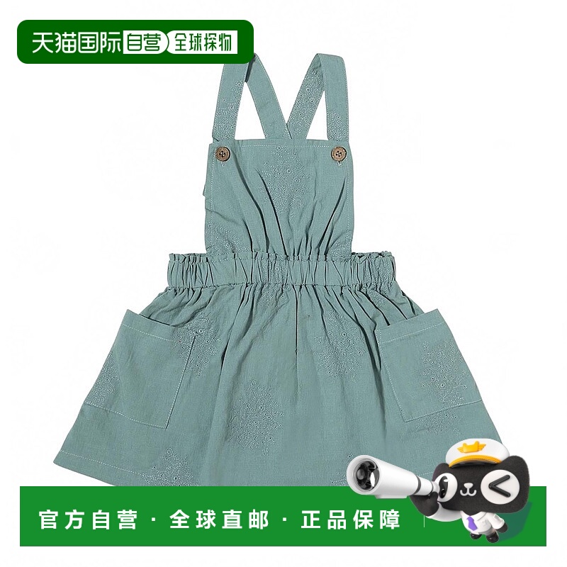 自营vignetteBaby's Jenna Romper In Dusty Teal - dusty teal