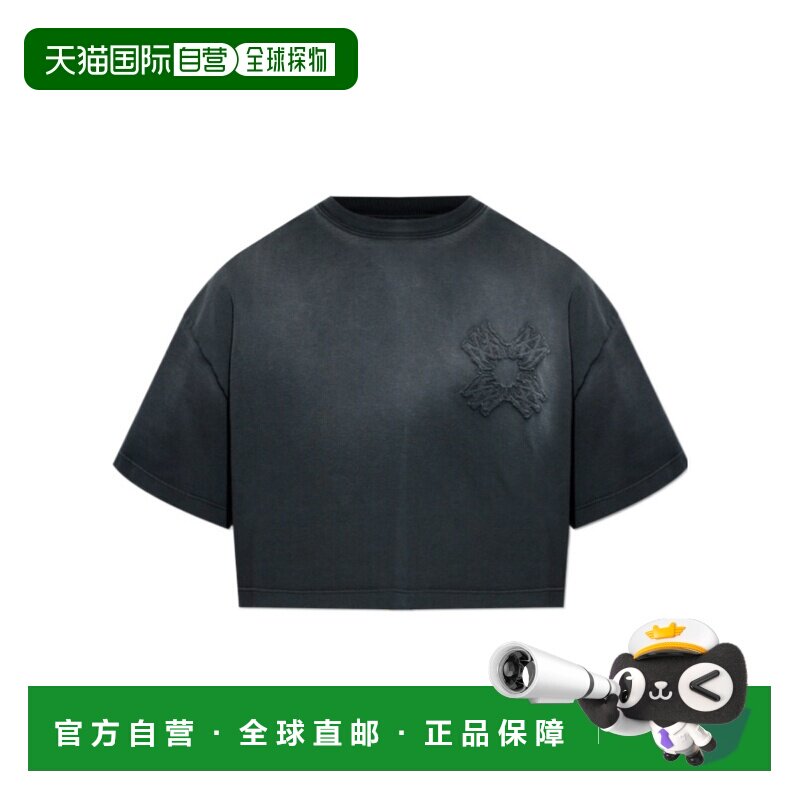 1h可退 香港直邮AMIRI 女士T恤 AWTOJR1030001 SS2026 黑色 短袖T