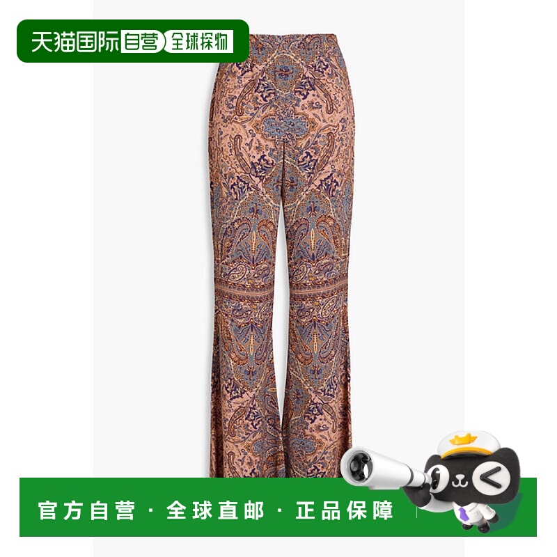 香港直邮ZIMMERMANN 女士 佩斯利印花绉纱喇叭长裤 8071PF232PAIS