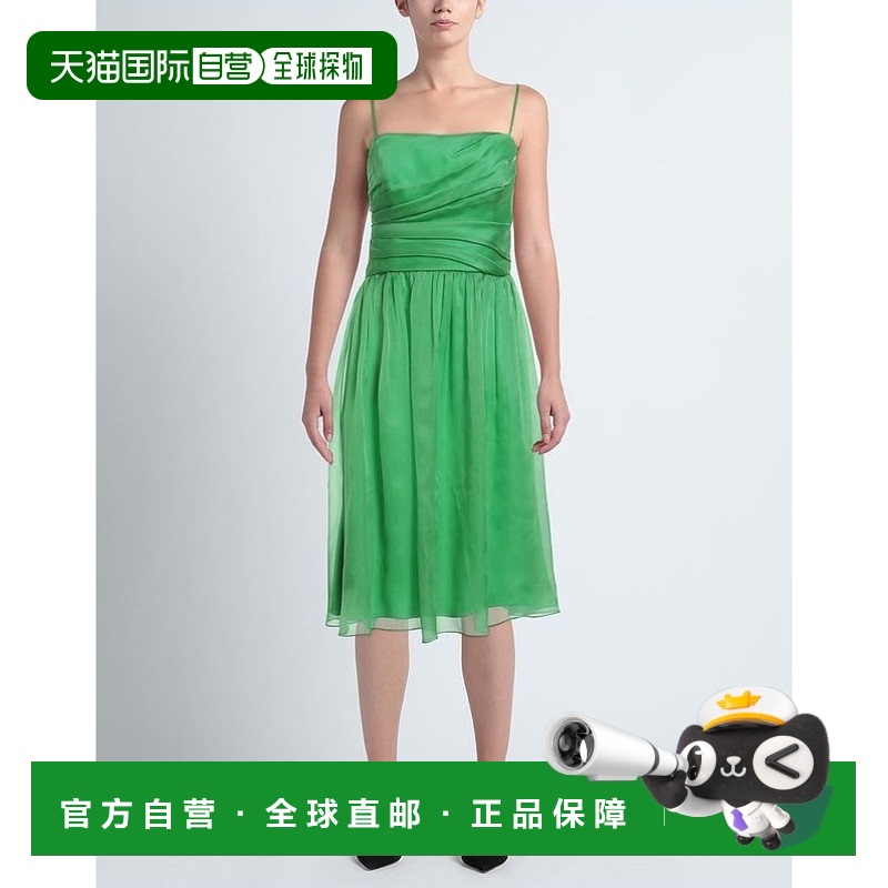 【美国直邮】RALPH LAUREN COLLECTION 真丝雪纺喇叭形连衣裙 女