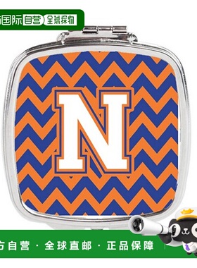 自营 Carolines Treasures CJ1060-NSCM 字母 N 雪佛龙蓝色正品