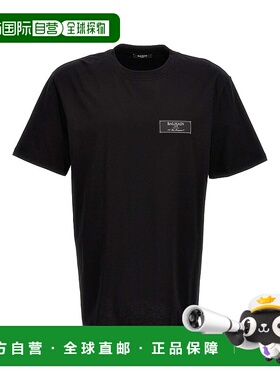 香港直邮BALMAIN 男士T恤 BH0EG000JB540PA-0 AW2023 黑色男装