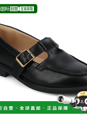 自营 journee collectionJournee女式Corina Mary Jane Loafer-黑
