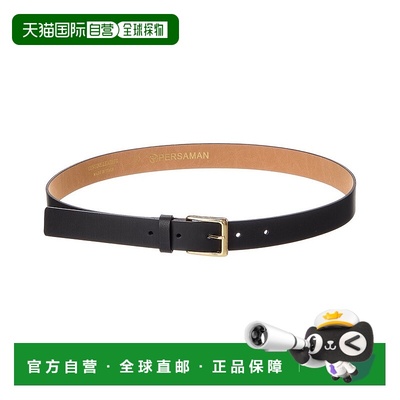 自营persaman new yorkPersaman纽约Brinley 16皮带-黑色 美国奥