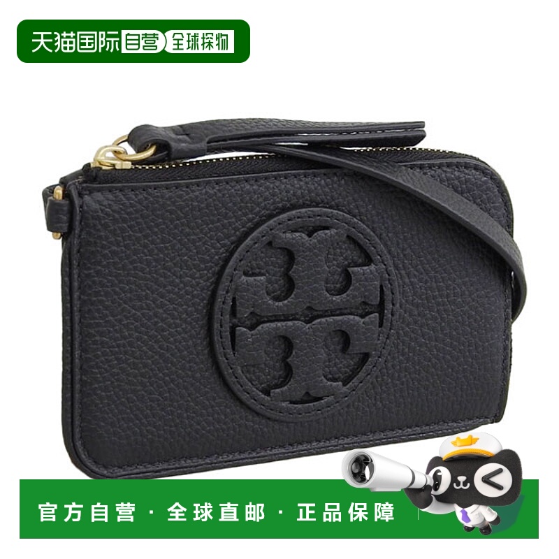 日本直邮Tory Burch 女士卡片夹 皮革 黑色 MILLER ZIP 卡片夹 14