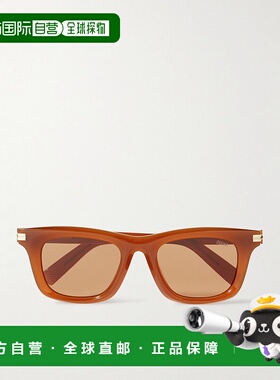 香港直邮Zegna 杰尼亚 男士 方形框醋纤太阳眼镜 EZ027045E