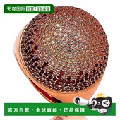 Suzy Levian 玫瑰金色纯银方晶锆石圆顶戒指 自营 粉红色 美国