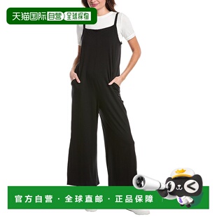 黑色 自营 方领及踝连体裤 FISHER 美国奥莱直发连衣裙 EILEEN