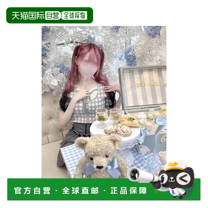 日本直邮日潮 michellmacaron格子纹上衣品番:SJJ0248MC