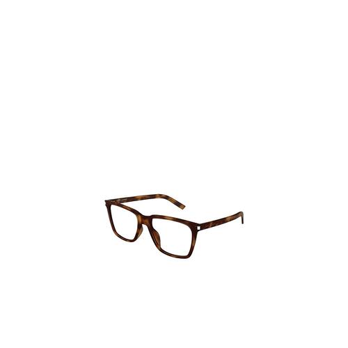 SAINT LAURENT 女士眼镜 SL717SLIM003 CO 棕色 徽标平光镜
